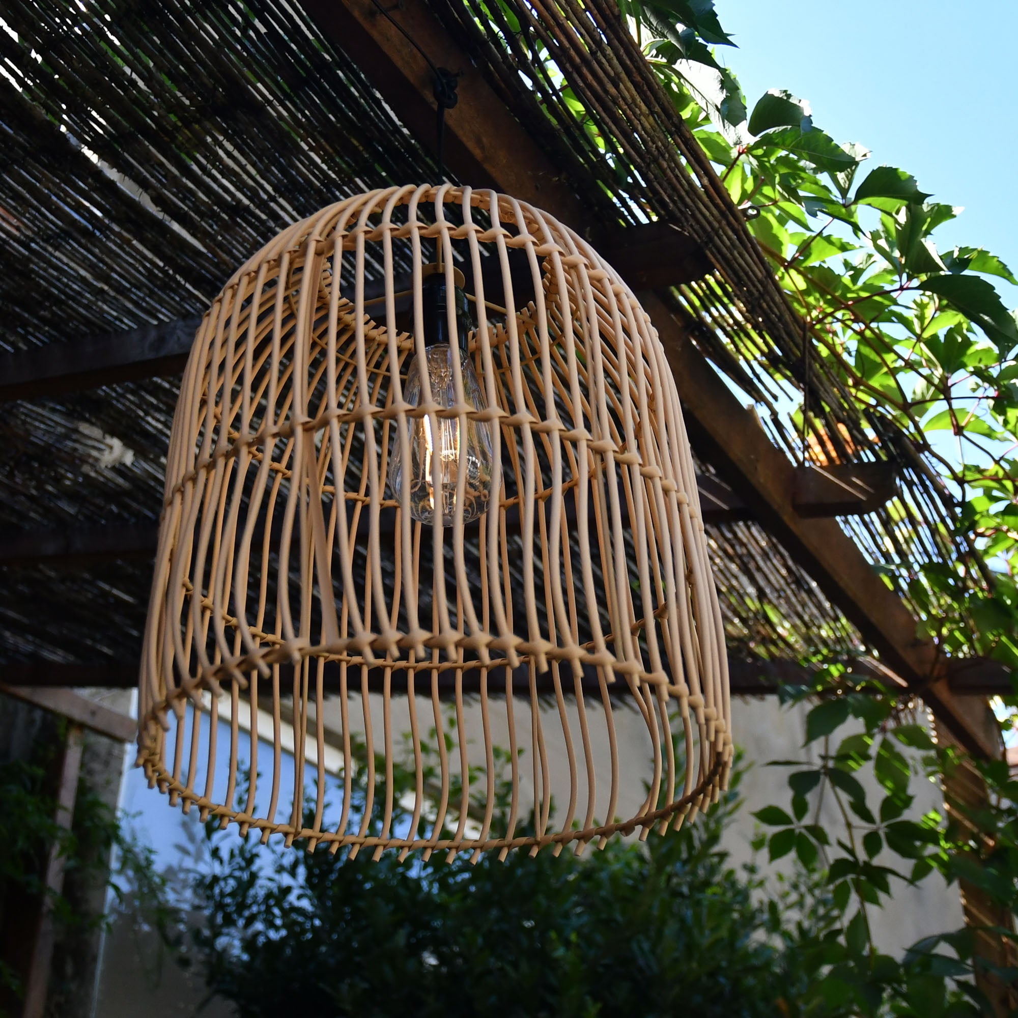 Suspension lustre solaire Canari